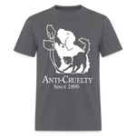 Load image into Gallery viewer, Anti-Cruelty 90's Retro Logo T-Shirt - charcoal
