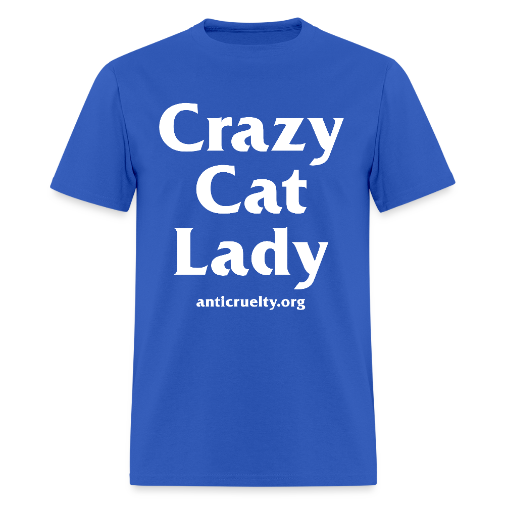 "Crazy Cat Lady" Unisex Classic T-Shirt - royal blue
