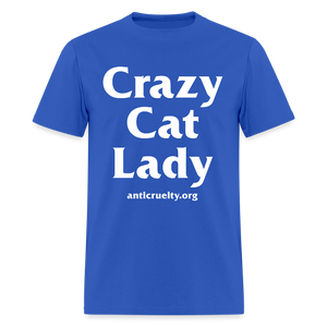 "Crazy Cat Lady" Unisex Classic T-Shirt - royal blue