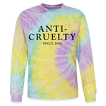 Load image into Gallery viewer, Anti-Cruelty 40's Logo Tie Dye Long Sleeve T-shirt - mystique
