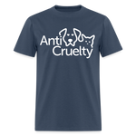 Load image into Gallery viewer, Anti-Cruelty Valentine's Day Logo T-Shirt -  blue dusk
