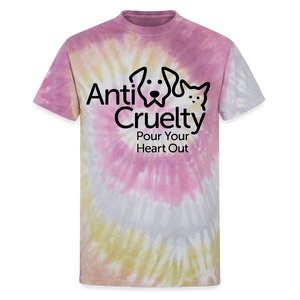 "Pour Your Heart Out" Unisex Tie Dye T-Shirt - Desert Rose
