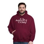 Load image into Gallery viewer, Anti-Cruelty Valentine's Day Logo Hoodie - burgundy
