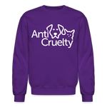 Load image into Gallery viewer, Anti-Cruelty Valentine's Day Logo Crewneck Sweatshirt - purple
