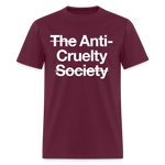 Load image into Gallery viewer, Anti-Cruelty Dark T-Shirt - burgundy

