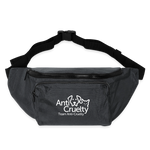 Load image into Gallery viewer, Team Anti-Cruelty Large Crossbody Hip Bag - charcoal gray
