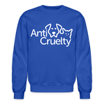 Load image into Gallery viewer, Anti-Cruelty Valentine's Day Logo Crewneck Sweatshirt - royal blue
