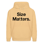 Load image into Gallery viewer, Size Matters Hoodie - light gold 
