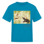 Load image into Gallery viewer, &quot;Springtime&quot; Art From The Heart Kids&#39; T-Shirt - turquoise
