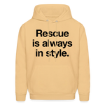 Load image into Gallery viewer, Rescue is always in style. Hoodie - light gold 
