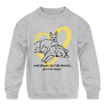 Load image into Gallery viewer, Bird &amp; Dee Forever Kids' Crewneck Sweatshirt - heather gray
