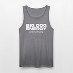 Load image into Gallery viewer, "Big Dog Energy" Tri-Blend Organic Tank - heather gray
