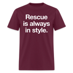 Load image into Gallery viewer, Adoption is always in style. Dark T-Shirt - burgundy
