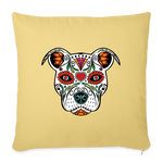 Load image into Gallery viewer, Día de los Doggie Pillow Cover 18” x 18” - washed yellow
