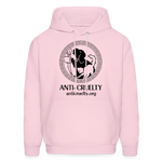 Load image into Gallery viewer, &quot;Vintage Anti-Cruelty Greek Key&quot; Bright Hoodie - pale pink
