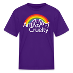 Load image into Gallery viewer, Anti-Cruelty Rainbow Logo TKids' T-Shirt - purple
