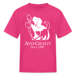 Load image into Gallery viewer, Anti-Cruelty 90's Retro Logo Kids' T-Shirt - fuchsia
