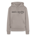 Load image into Gallery viewer, Anti-Cruelty 90's Retro Logo Women’s Hoodie - taupe
