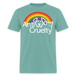 Load image into Gallery viewer, Anti-Cruelty Rainbow Logo T-Shirt - aquatic
