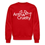 Load image into Gallery viewer, Anti-Cruelty Valentine's Day Logo Crewneck Sweatshirt - red
