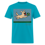 Load image into Gallery viewer, &quot;Go Fetch&quot; Art From The Heart Adult T-Shirt - turquoise
