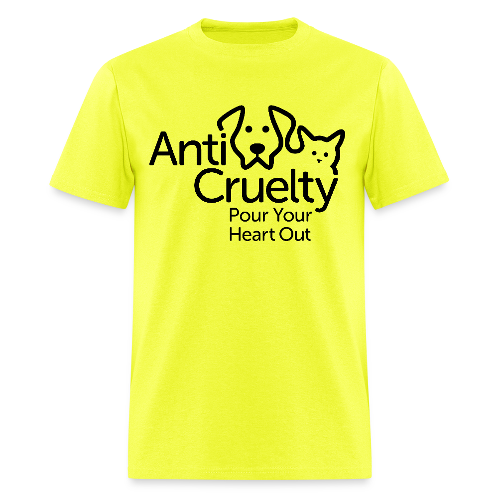 "Pour Your Heart Out" Bright Unisex Classic T-Shirt - safety green