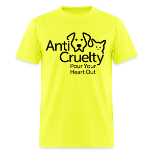 "Pour Your Heart Out" Bright Unisex Classic T-Shirt - safety green
