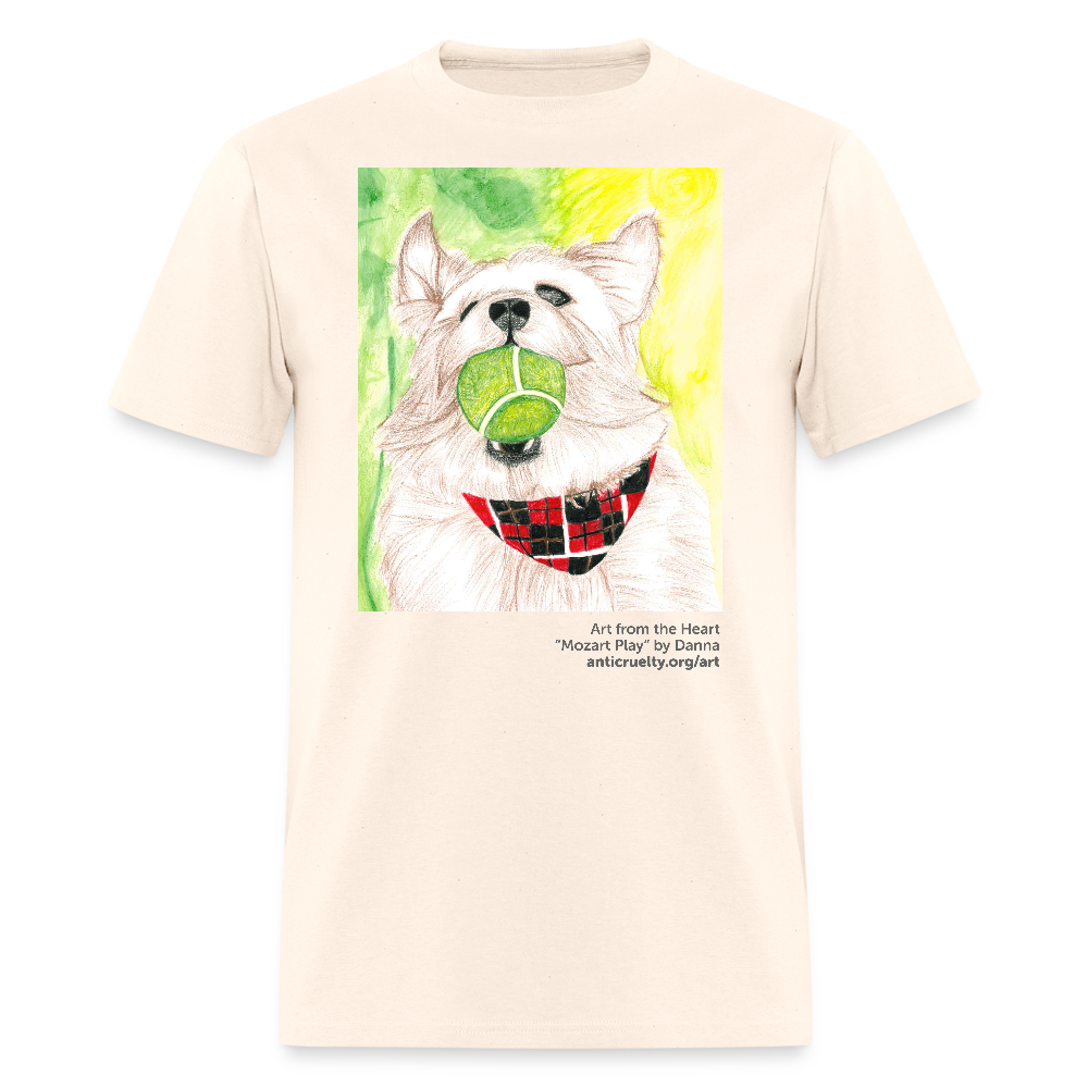 "Mozart Play" Art From The Heart Adult T-Shirt - natural