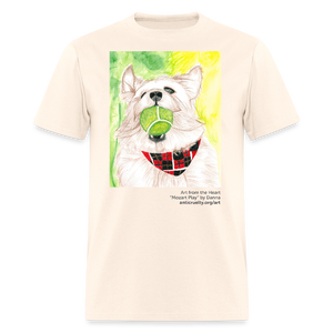 "Mozart Play" Art From The Heart Adult T-Shirt - natural
