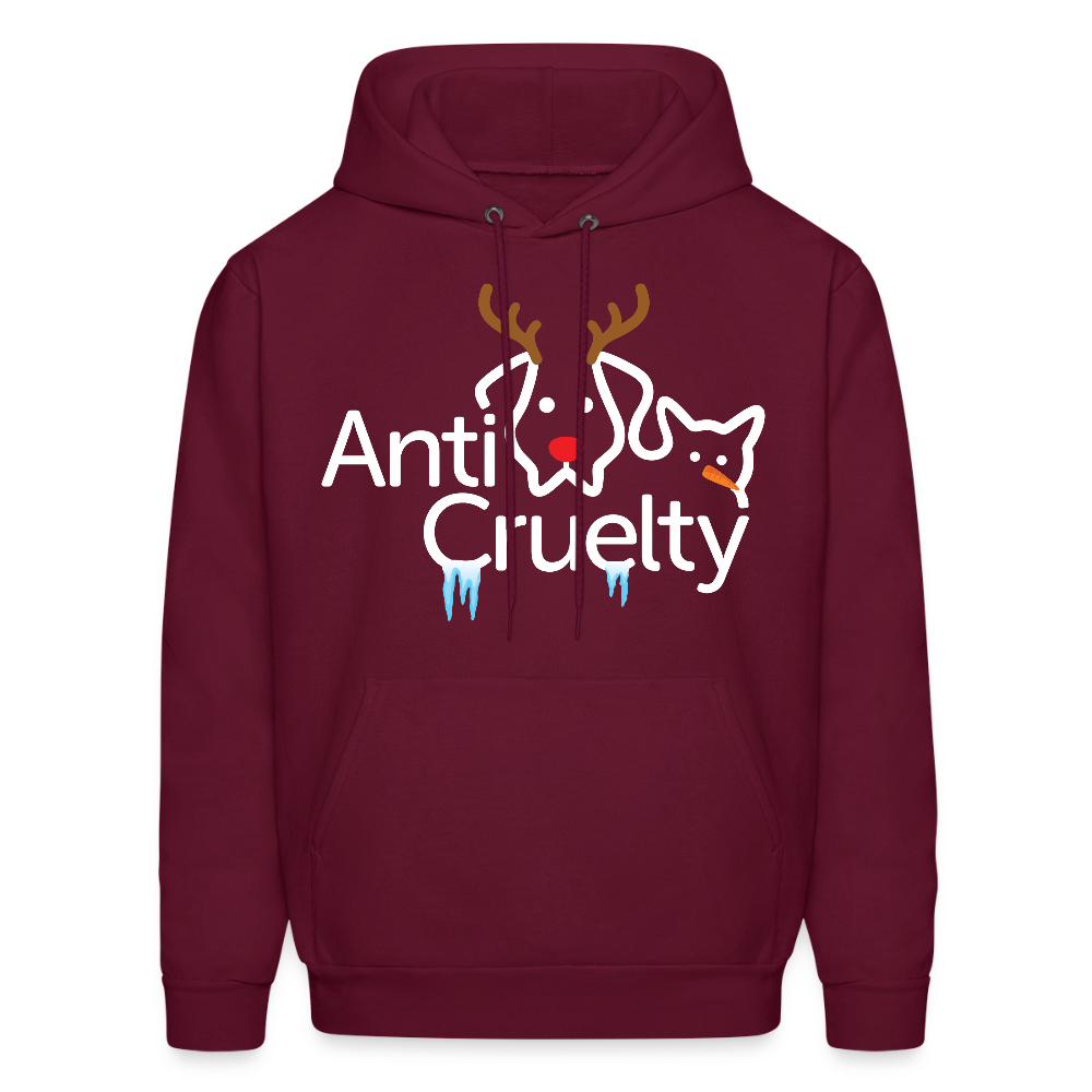 2025 Anti-Cruelty Holiday Hoodie - burgundy