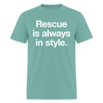 Load image into Gallery viewer, Adoption is always in style. Dark T-Shirt - aquatic
