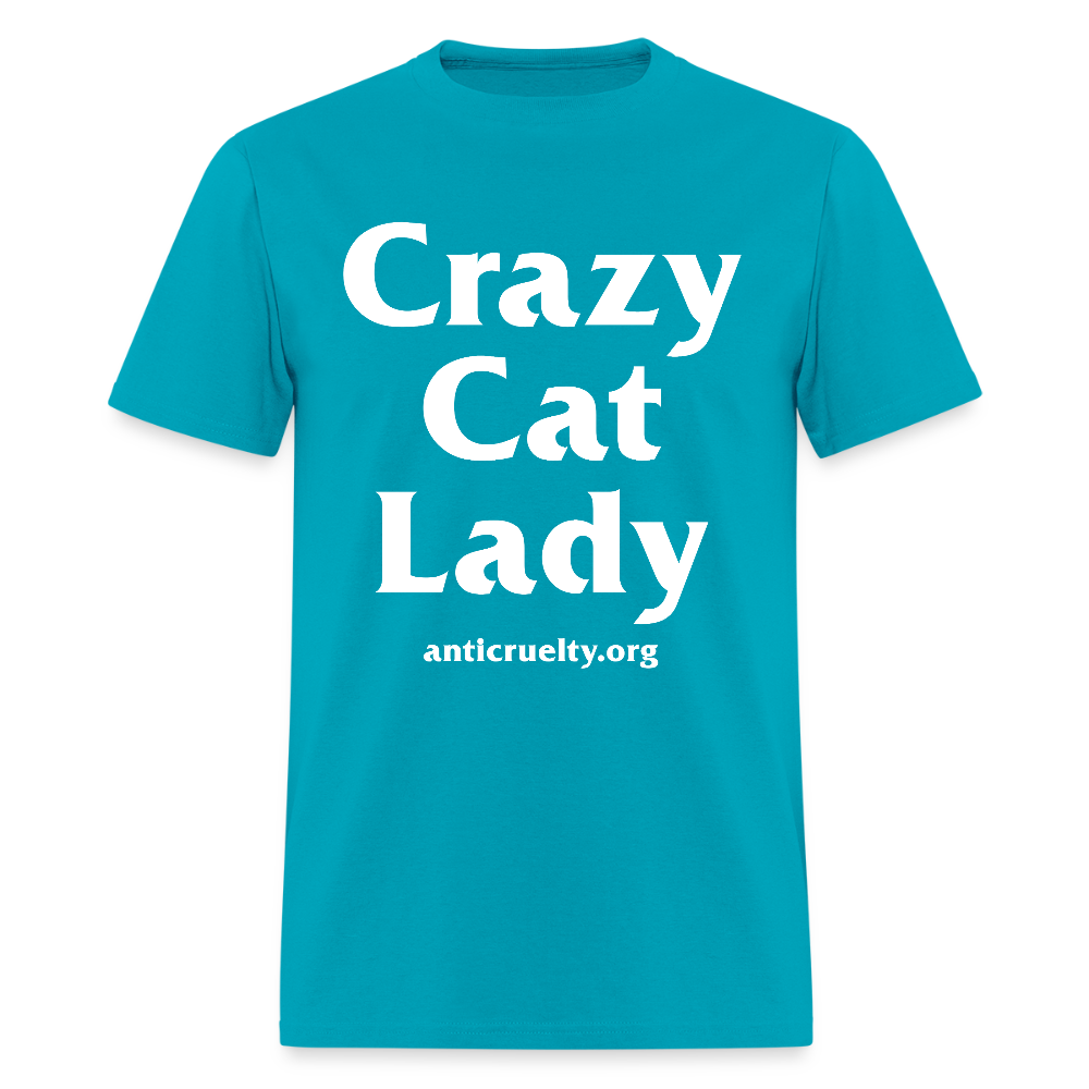 "Crazy Cat Lady" Unisex Classic T-Shirt - turquoise