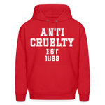 Load image into Gallery viewer, Anti-Cruelty University Hoodie - red
