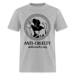 Load image into Gallery viewer, &quot;Vintage Anti-Cruelty Greek Key&quot; Bright Unisex Classic T-Shirt - heather gray
