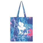 Load image into Gallery viewer, A nti-Cruelty 90's Retro Logo Tie Dye Tote - cotton candy 
