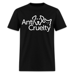 Load image into Gallery viewer, Anti-Cruelty Valentine's Day Logo T-Shirt - black
