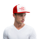 Load image into Gallery viewer, Anti-Cruelty Valentine's Day Logo Trucker Hat - white/red
