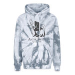 Load image into Gallery viewer, Anti-Cruelty 90's Retro Logo Adult Tie Dye Hoodie - spider silver
