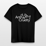 Load image into Gallery viewer, Anti-Cruelty Valentine's Day Logo Kids' T-Shirt - black

