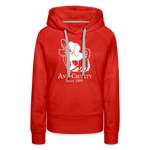 Load image into Gallery viewer, Anti-Cruelty 90's Retro Logo Women’s Hoodie - red
