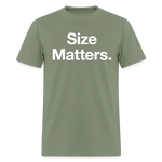 Load image into Gallery viewer, Size Matters Dark T-Shirt - military green
