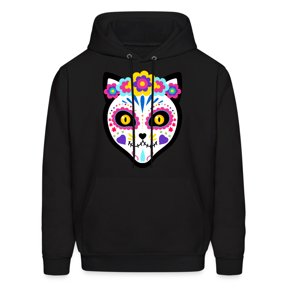 Día de los Meowertos Hoodie - black