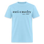 Load image into Gallery viewer, Anti-Cruelty 70's Retro Logo T-Shirt - powder blue
