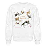 Load image into Gallery viewer, Anti-Cruelty and Paige Halminiak Designs Crewneck Sweatshirt (Front Illustration) - white
