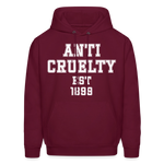 Load image into Gallery viewer, Anti-Cruelty University Hoodie - burgundy
