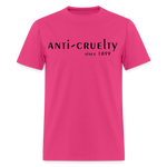 Load image into Gallery viewer, Anti-Cruelty 70's Retro Logo T-Shirt - fuchsia
