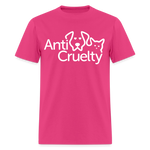 Load image into Gallery viewer, Anti-Cruelty Valentine's Day Logo T-Shirt - fuchsia

