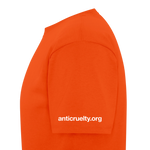 Load image into Gallery viewer, Anti-Cruelty Dark T-Shirt - orange

