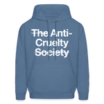 Load image into Gallery viewer, Anti-Cruelty Dark Hoodie - denim blue

