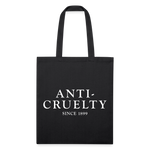 Load image into Gallery viewer, Anti-Cruelty 40's Logo Recycled Tote Bag - black
